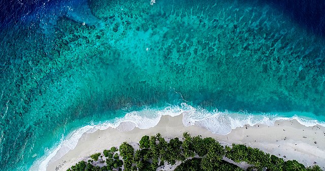 Vista de la costa de Fuvahmulah
