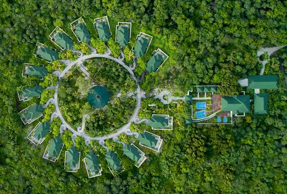 Zona de spa en Siyam World