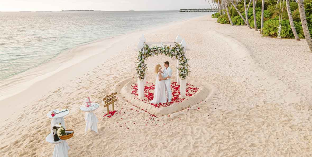 Boda en Siyam World Maldivas