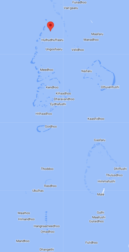 Vaadhoo Maldivas Mapa