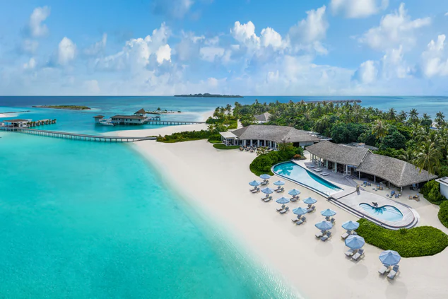 Panorámica de Le Méridien Maldives