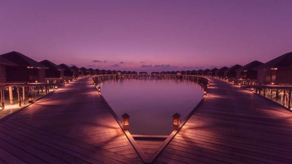Sunset at Lily Beach Resort