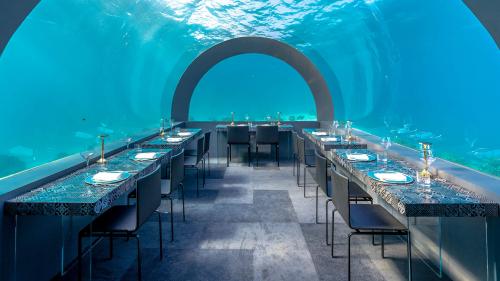 Hoteles con restaurantes bajo el agua Maldivas